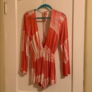 Tie Dye Beach Romper